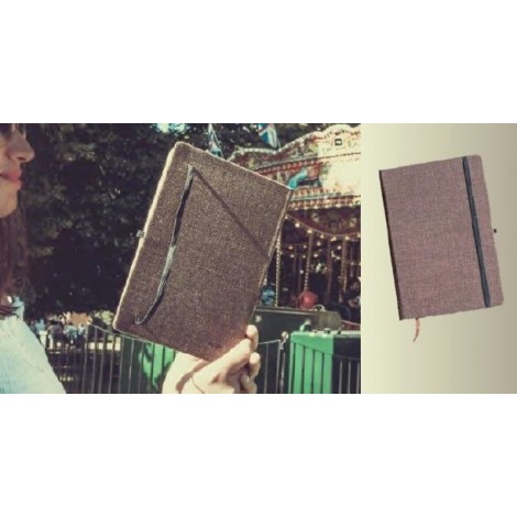 Eco friendly cotton linen cover notebook