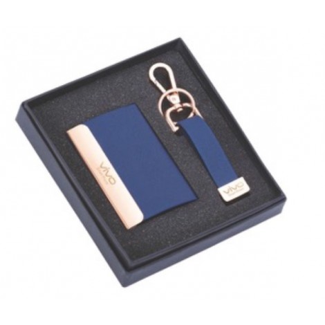 Card holder key chain gift set