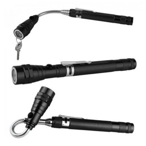 Magnetic extendable head torch