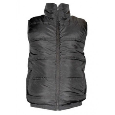 Padded micro sleeveless jacket