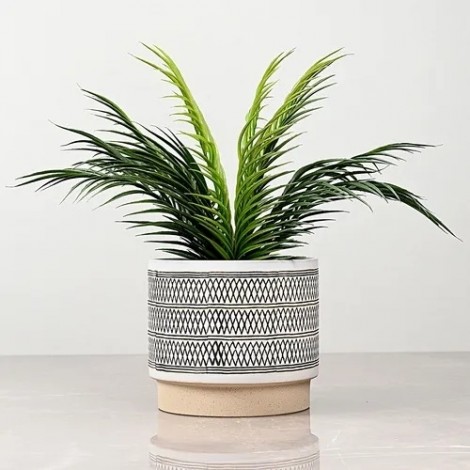 Large ivory ceramic vase