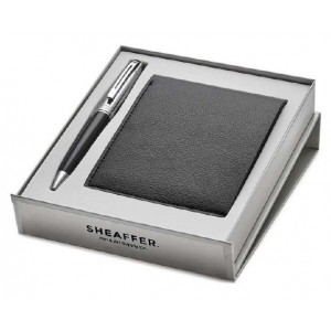 Sheaffer Black Barrel BP pen + Slim wallet set