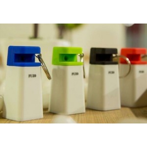 Key chain with mobile holder and amplifier