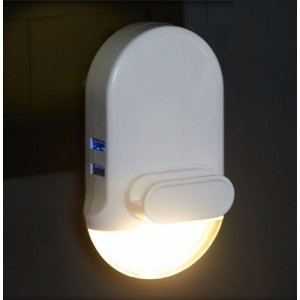 Nightlight with mobile holder and USB ports