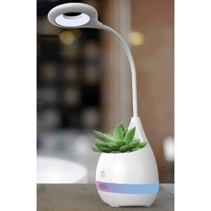 Touch lamp with pen stand and plant pot