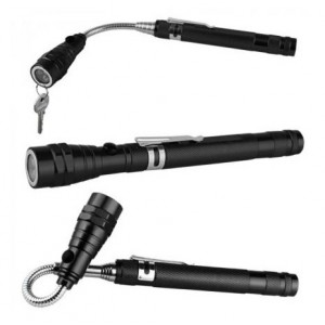 Magnetic extendable head torch