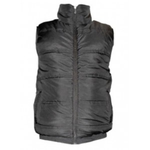Padded micro sleeveless jacket