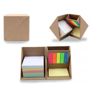 Eco friendly folding stationery cube with mobile holder