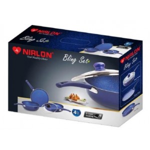 Nirlon Induction non-stick Bling gift set