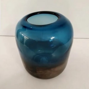 Blue spring vase