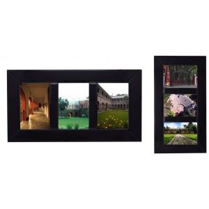 3 in 1 Premium black glass frame